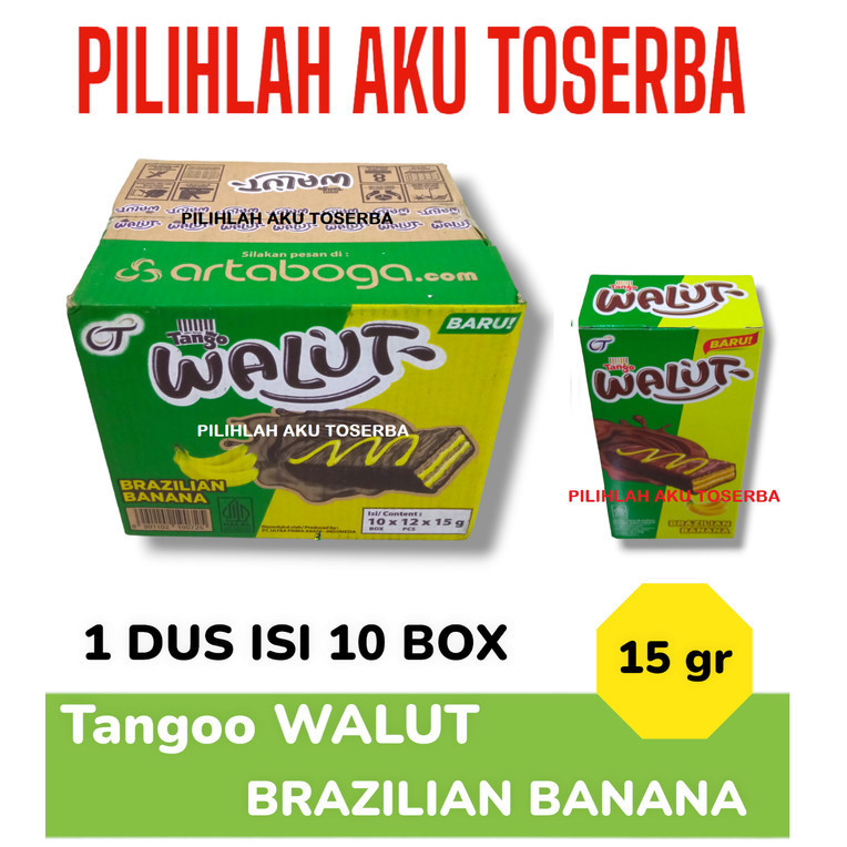 

Wafer Tango WALUT BRAZILIAN BANANA isi 12 sachet - ( HARGA 1 DUS )