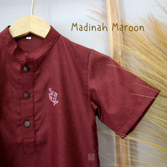 Gayalo - Jubah Anak Laki-Laki Gamis Anak Laki Laki Katun Madinah - Choco, S