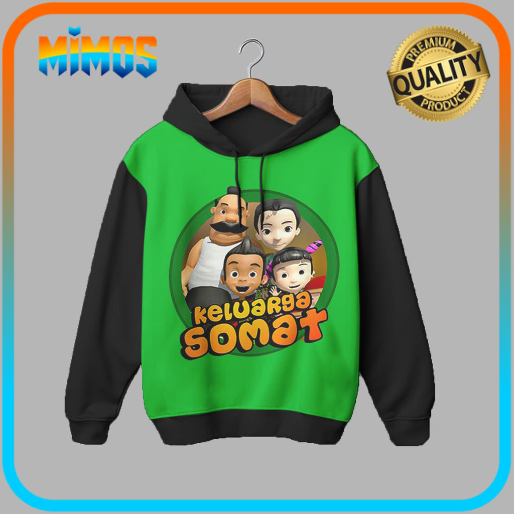 Hoodie Anak Animasi Keluarga Somat 3D Kartun Keluarga Somat 06CD002 _JA Untuk Usia 1-12 Tahun - Mimo