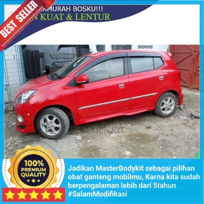 (Original) Aksesoris eksterior mobil bemper BODYKIT toyota agya TRD Kualitas Grade A Kuat-tebal-lent