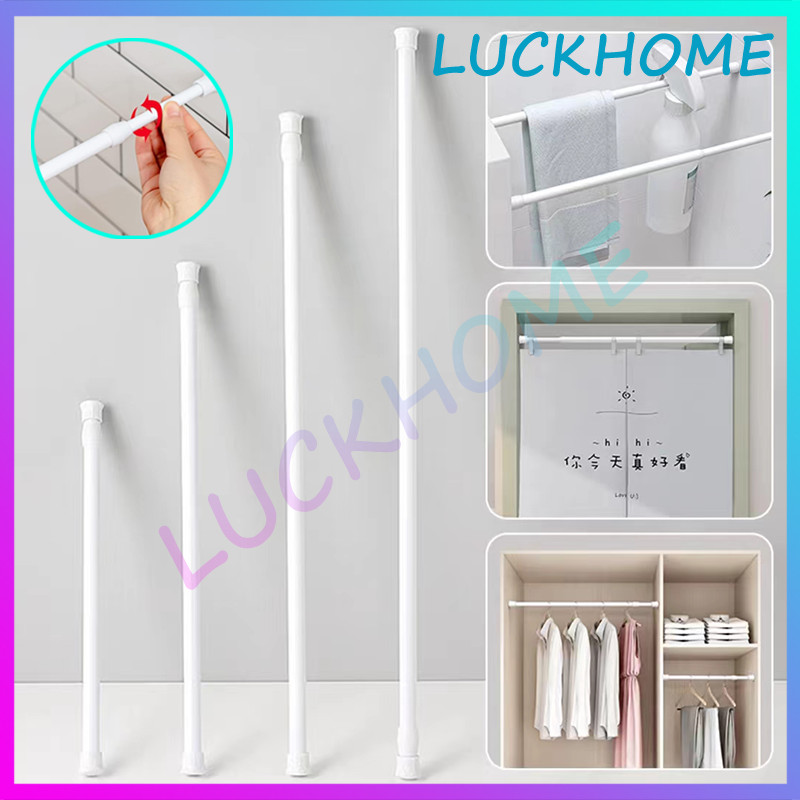 Tiang Gorden Fleksibel 70CM-120CM Tiang Ajaib Gantungan Pakaian Tongkat Ajaib Pipa Ajaib Gorden Kolo