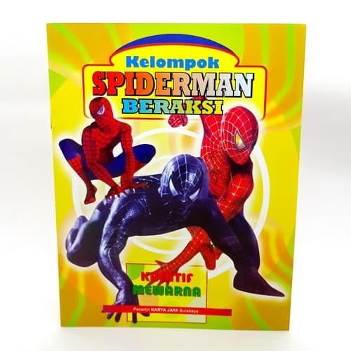 

Buku Kreatif Mewarna Gambar Spiderman Beraksi