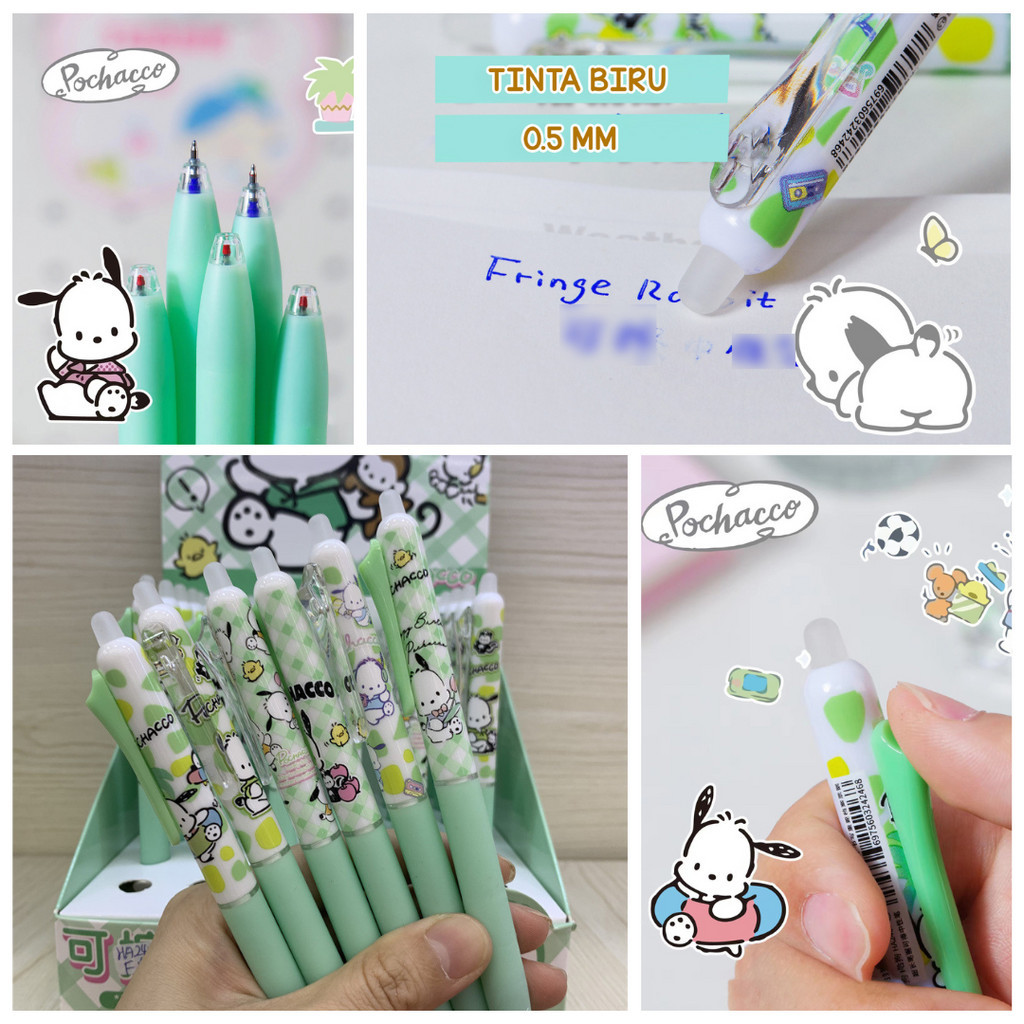 

VIRAL PROMO FLASHSALE - PULPEN PENGHAPUS POCHACCO TINTA BIRU 0.5MM | PEN TINTA BIRU | PEN PENGHAPUS | HELLOKITTY | POCACCO | CINAMORROL | KUROMO | MELODY | KUROMI ALAT TULIS SEKOLAH PENA PENGHAPUS