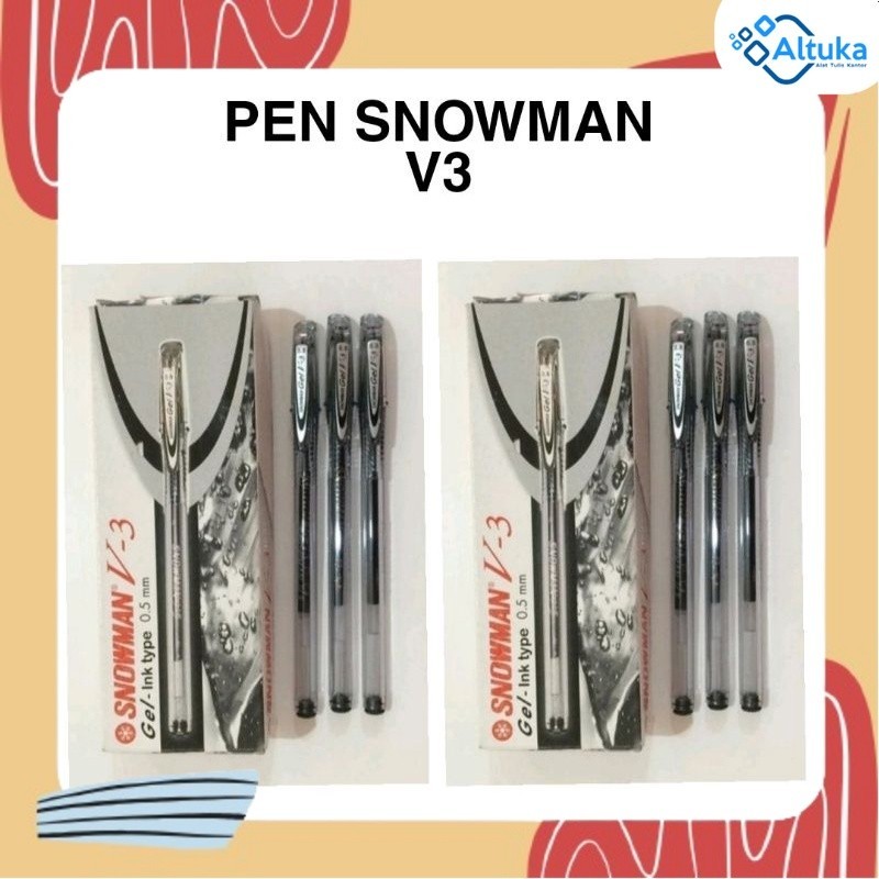 

Bolpen / Pulpen Snkwman v3 tinta hitam 0.5