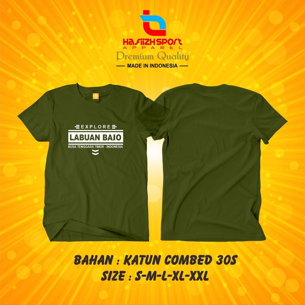 Kaos Baju LABUAN BAJO terlaris bisa COD (BAYAR DITEMPAT)