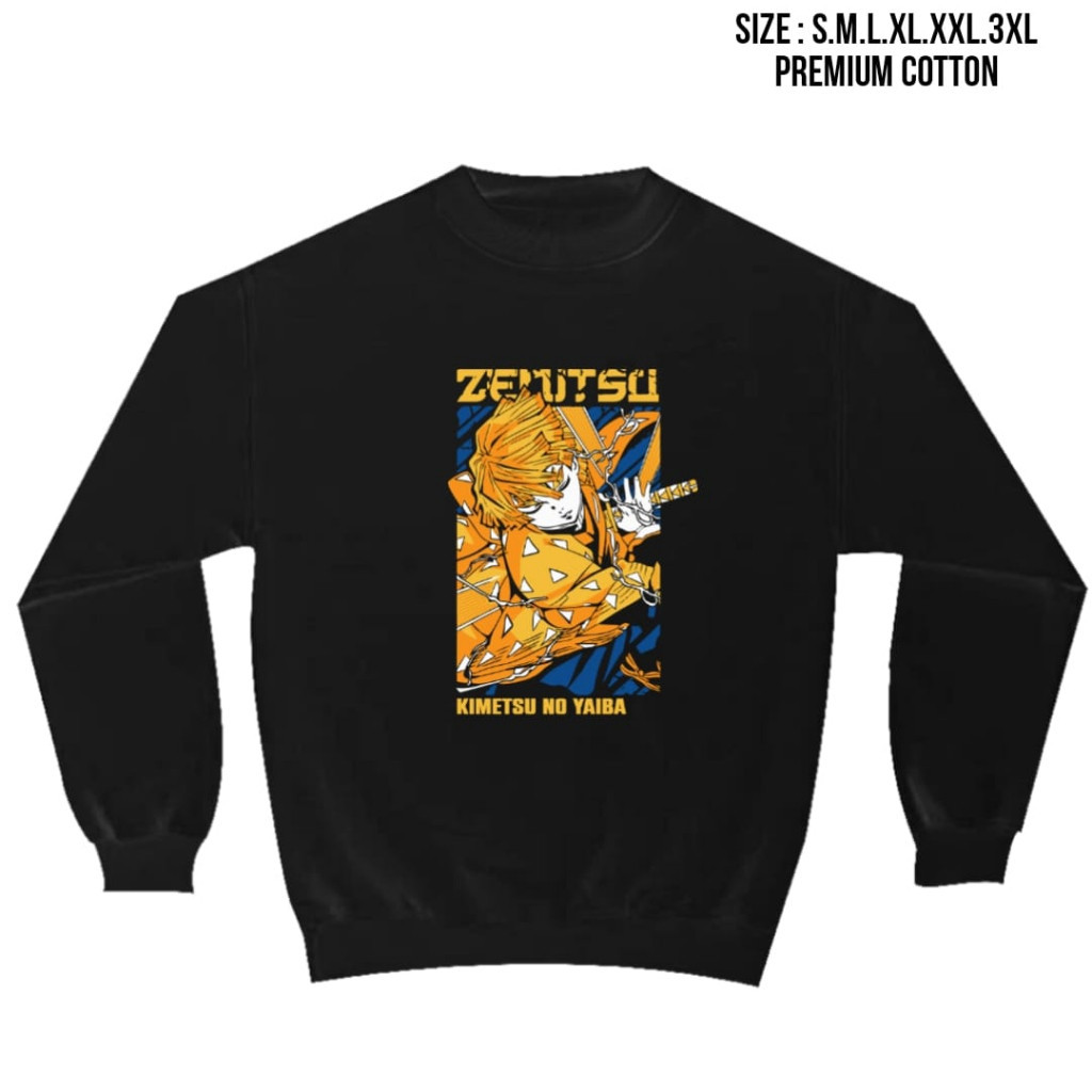 Sweater crewneck anime crewneck kimetsu no yaiba Zenitsu agatsuma VECTOR art