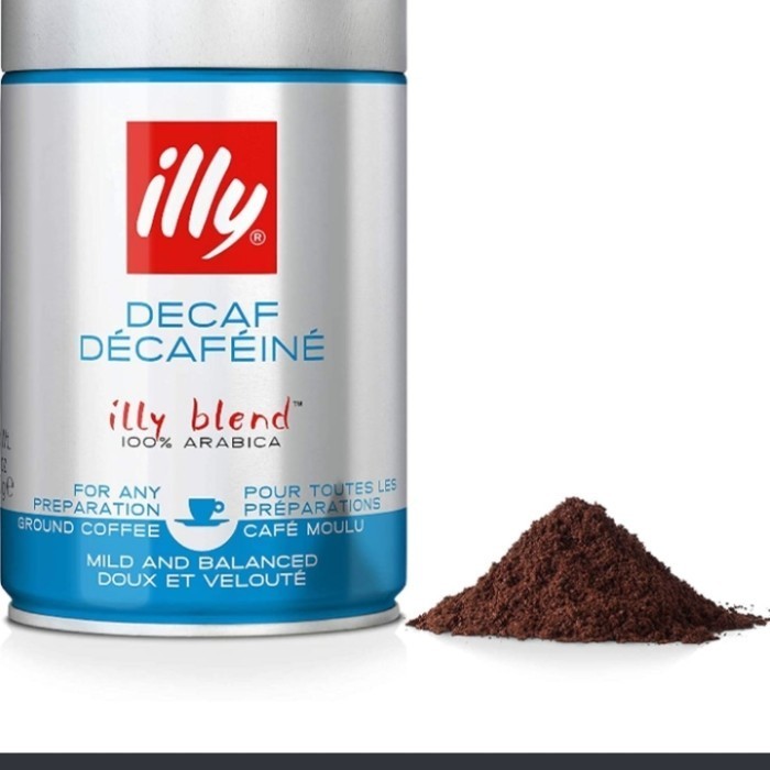 

[Coffee New] Illy Coffee Decaffeinated Ground / Bubuk 250 gr