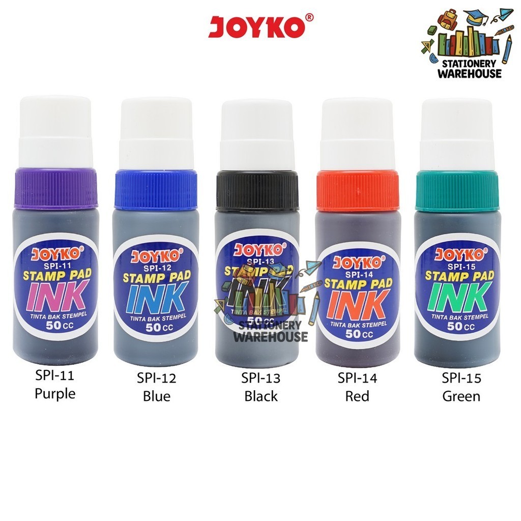 

Joyko Stamp Pad Ink Refill Tinta Stempel Purple Blue Black Red Green