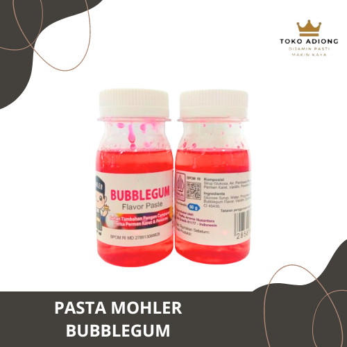 

PASTA MOHLER BUBBLEGUM 60 ML - pasta perisa pewarna & aroma