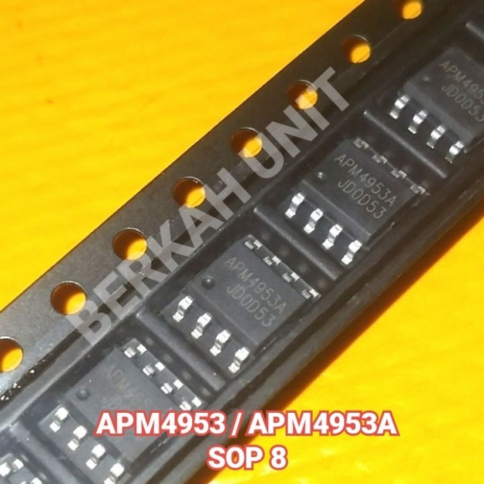 APM4953 bisa sebagai pengganti SIY4925B MOSFET SMD DUAL P-CHANELL THE BEST SPAREPART COMPONENTS