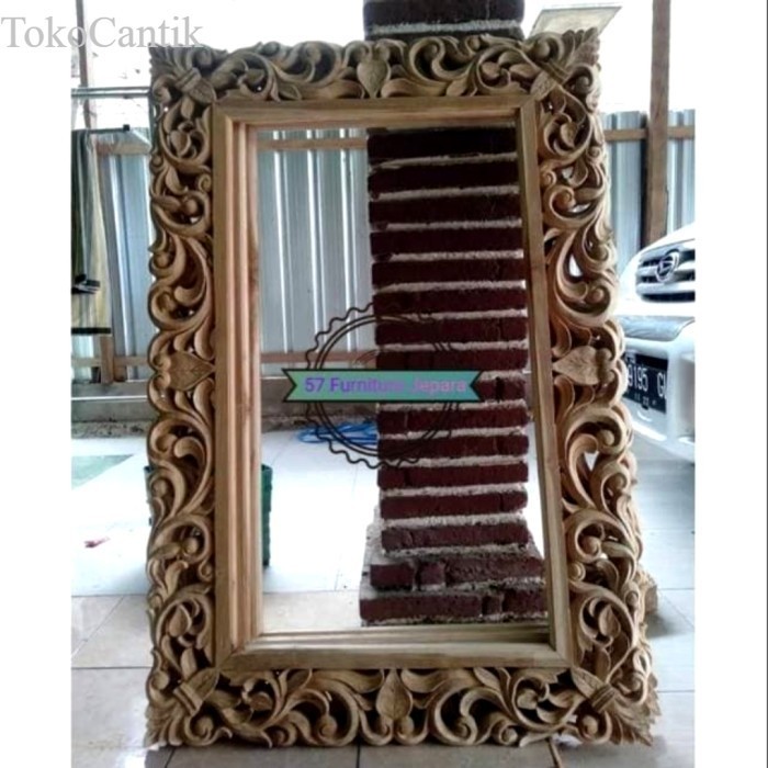 Pigura Cermin/ Figura Frame Foto Ukir Kayu Jati Jepara murah