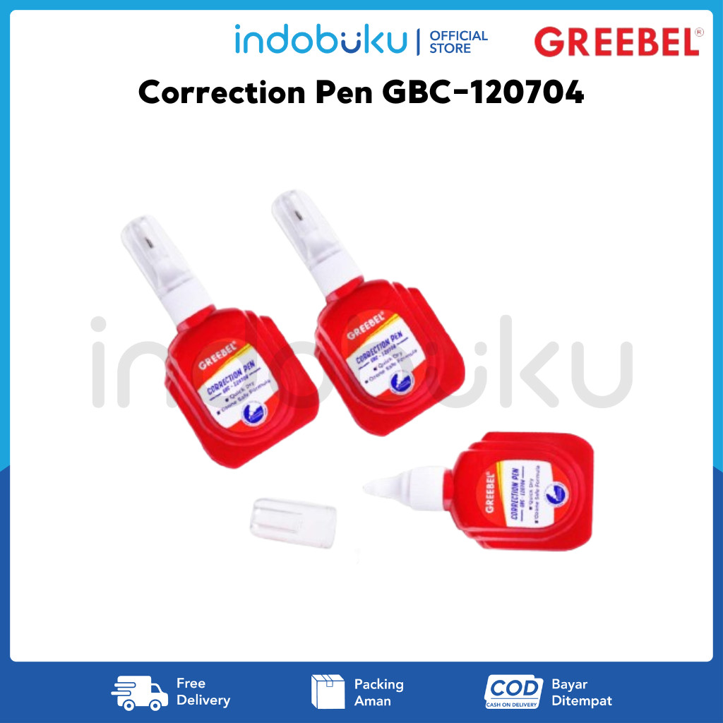 

Correction Pen Tipe-X Cair Greebel GBC-120704