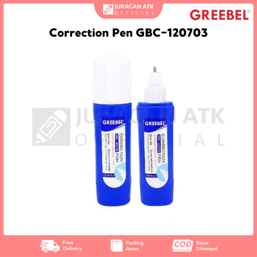 

Correction Pen Biru Tipe-X Cair Greebel GBC-120703