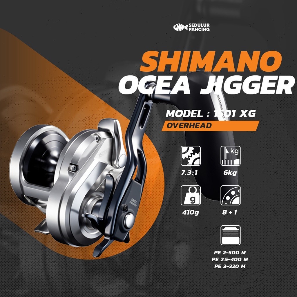 promo Shimano Ocea Jigger 2021 Reel Pancing OH 1500 1501 2000 2001 HG XG NRPG NRMG NRHG NRXG Overhea