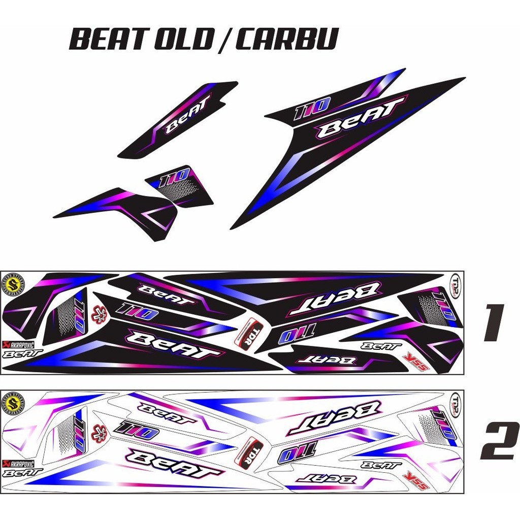 STRIPING Striping Beat Karbu 2008 2009 2010 2011 2012 STIKER STRIPING VARIASI HONDA BEAT  VARIASI ST