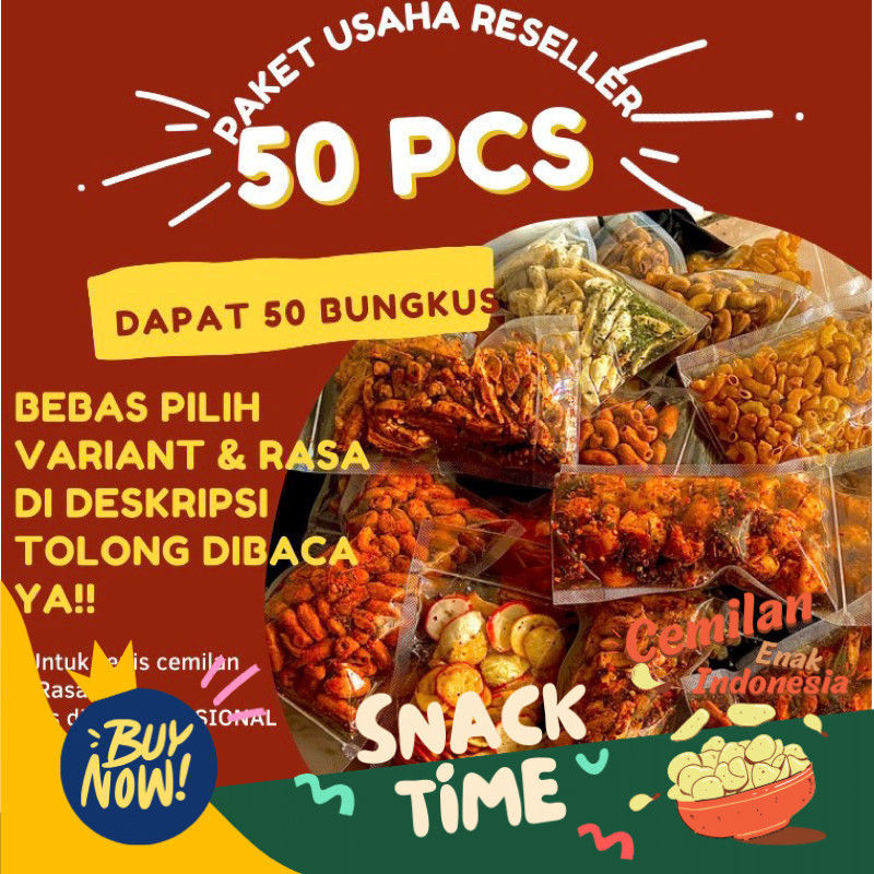 

PROMO SPESIAL 50bungkus CEMILAN PAKET RESELLER FREE PACKING BUBBLEWRAP&KARDUS DIJAMIN AMAN