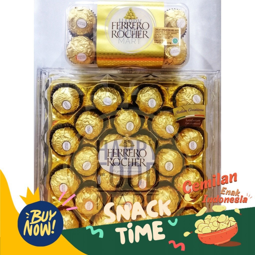 

Special Diskon [100% ORIGINAL] FERRERO ROCHER/FERERO ROCER/COKELAT HAZELNUT/HAMPERS COKLAT PREMIUM ITALY/HADIAH VALENTINE