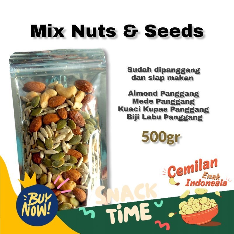 

Special Diskon MIX NUTS & SEEDS 500GR BALIKPAPAN - KACANG CAMPUR