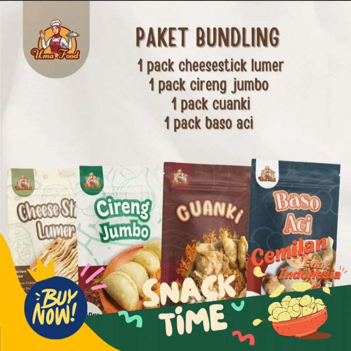 

Special Diskon PAKET BUNDLING cireng jumbo, cheesestick, cuanki, boci