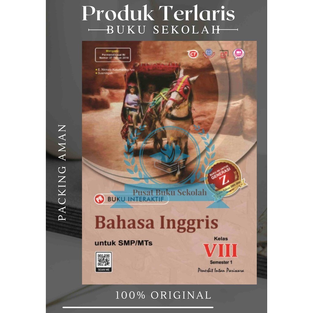 Buku Pr/Lks Bahasa Inggris K13 SMP/MTS Kelas 8 Semester 1 Intan pariwara Tahun 2024