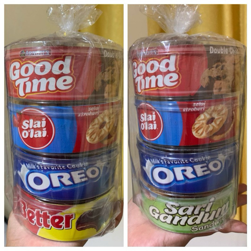 

DISKON Snack brand lebaran paket isi 4 toples 250gr