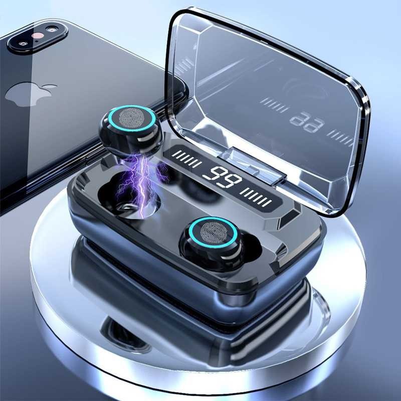 ZEBRA TWS Earphone Bluetooth 5.1 LED Touch Powerbank Dock 2000mAh - M11