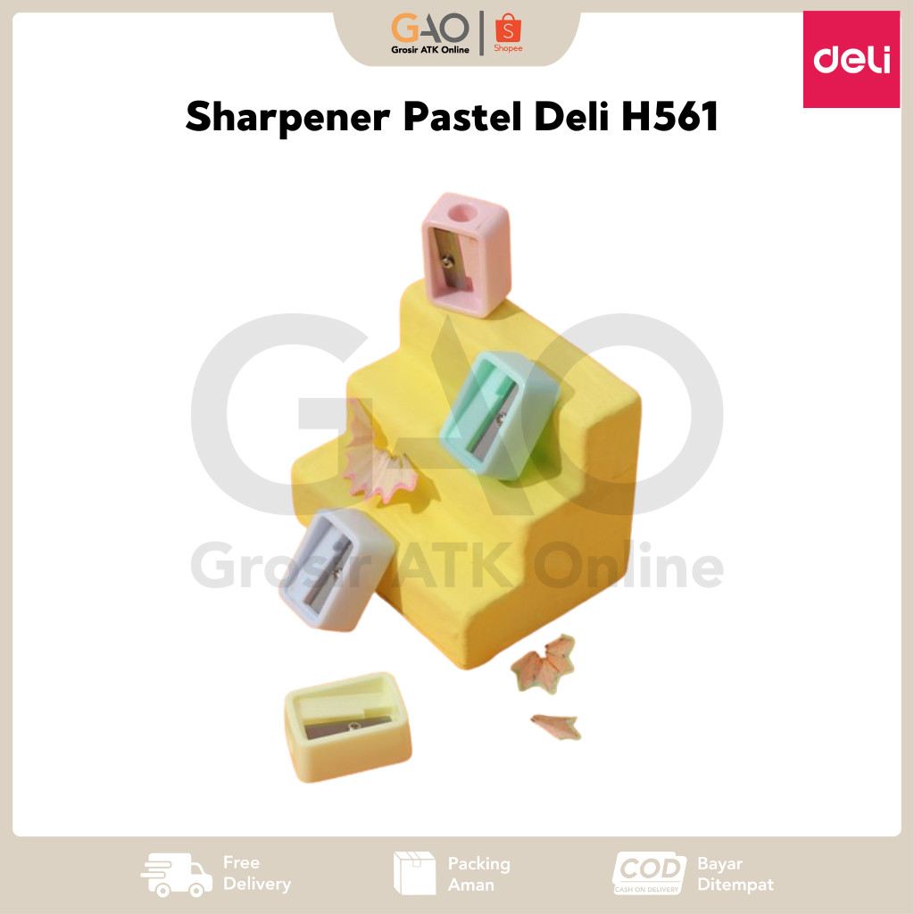 

Sharpener Pastel Deli H561 Rautan Pensil Ø 8mm H561