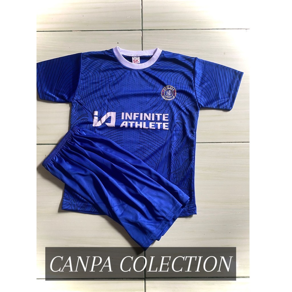 COD SETELAN JERSEY BOLA ANAK TERMURAH/ SETELAN KAOS BOLA ANAK/ BAJU FUTSAL CHELSEA/ JERSEY PIALA DUN