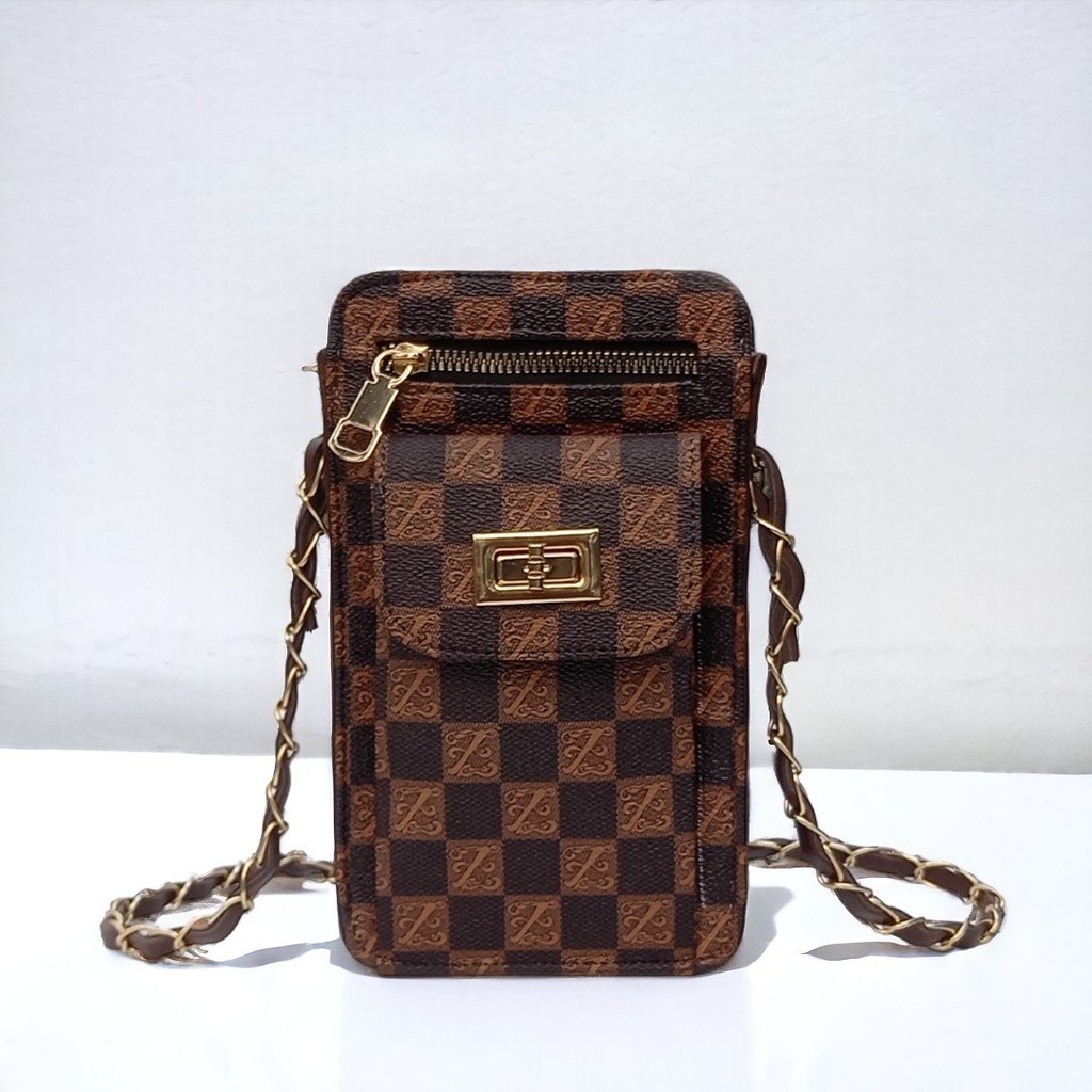 Tas hp wanita tas selempang Lucu Murah model Cewek Korea Rantai Import