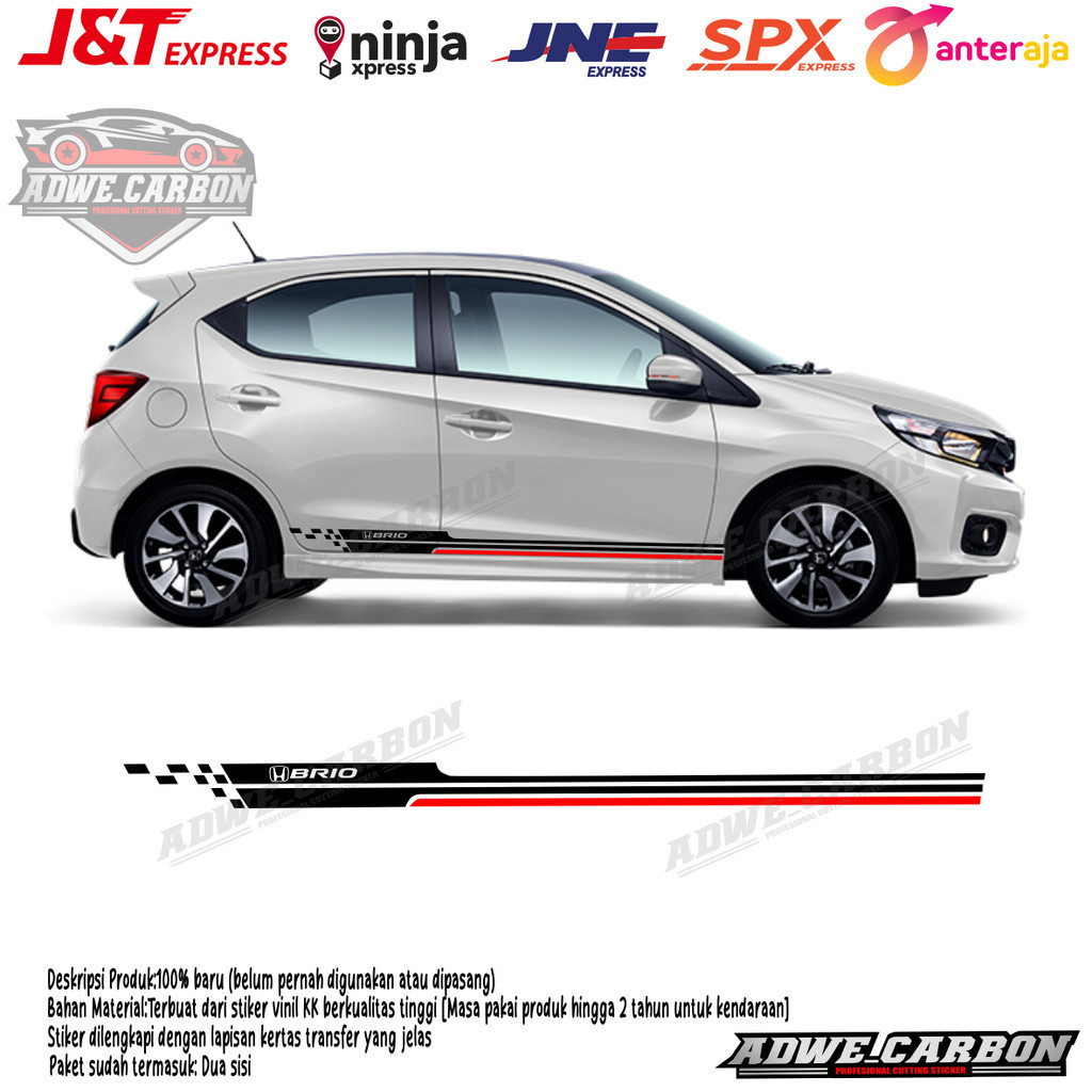 stiker mobil HONDA ALL NEW BRIO stiker mobil brio sticker brio stya sticker all new brio satya