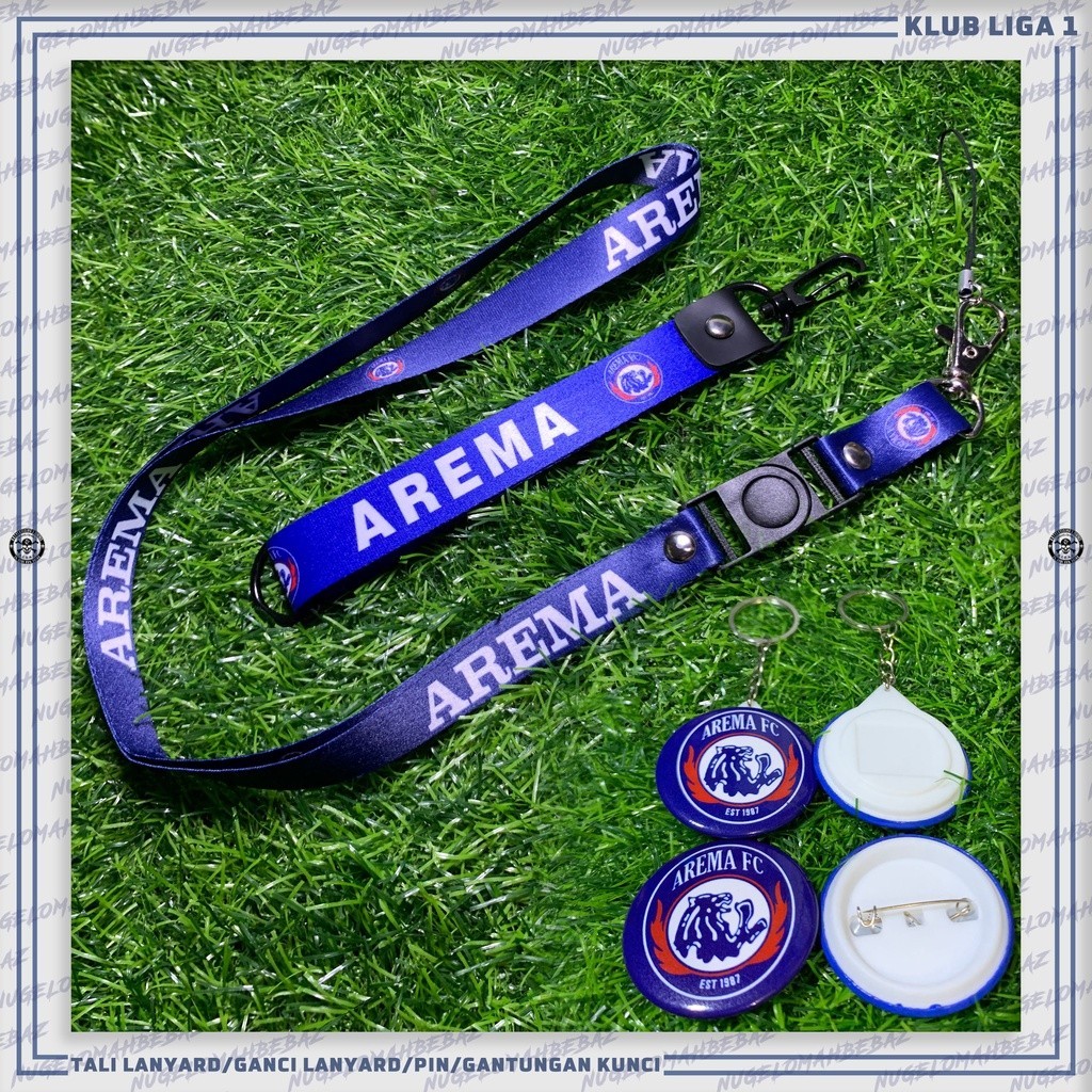 

TALI LANYARD/GANCI/PIN/GANTUNGAN KUNCI/KLUB LIUGA 1 - AREMA