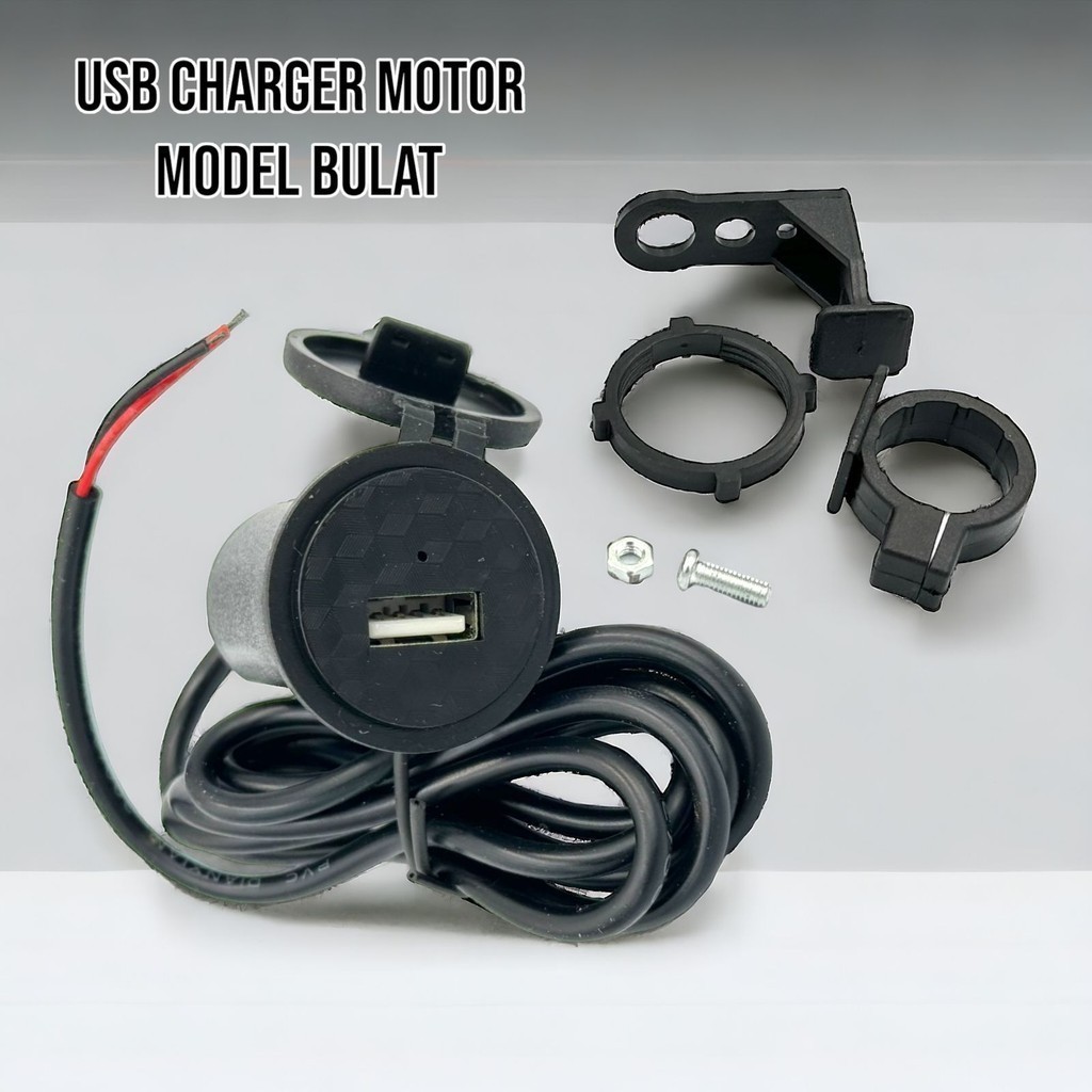 Charger USB Charger Port Motor Bulat Universal
