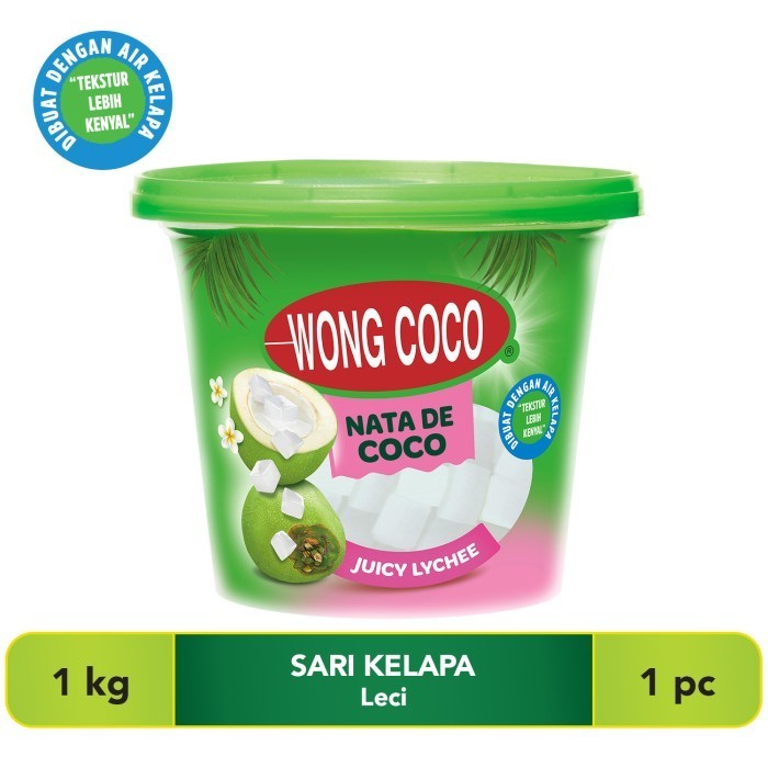 

Wong Coco Nata De Coco Lychee cube 1kg