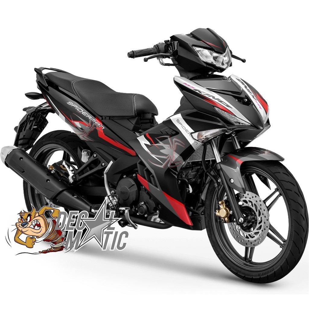 Stiker MX KING 150 Full Body Decal Jupiter MX 135 OLD/NEW - MX KING 150 Full Body - Black Spider