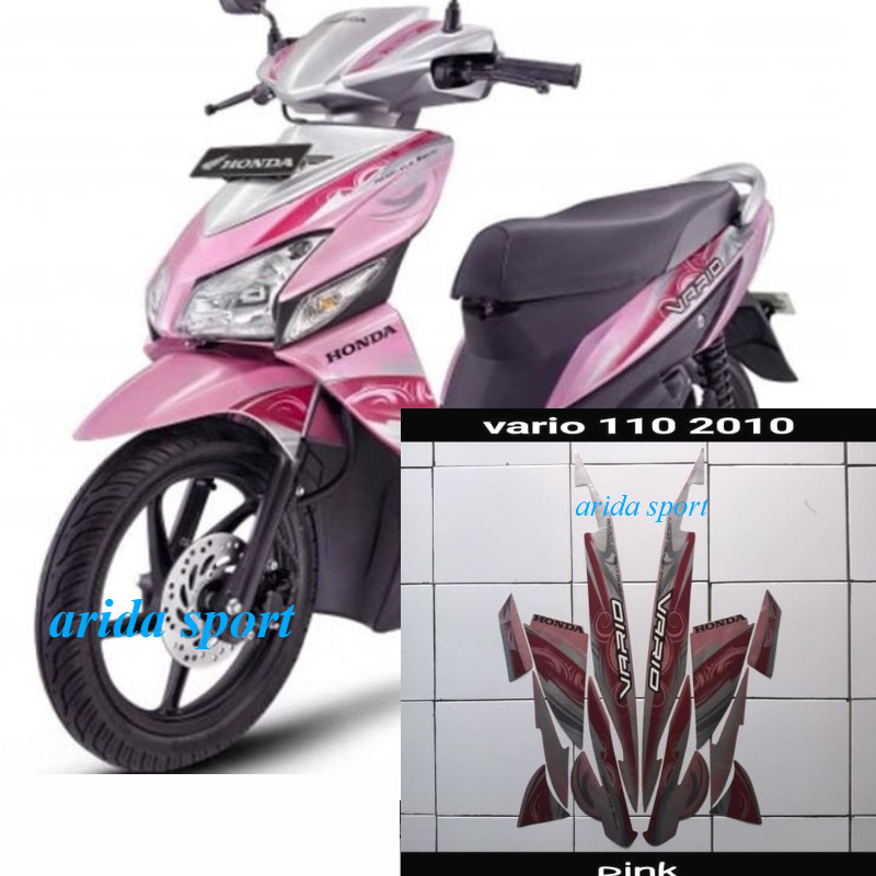 Striping sticker lis body vario karbu 110 cw 2010 pink
