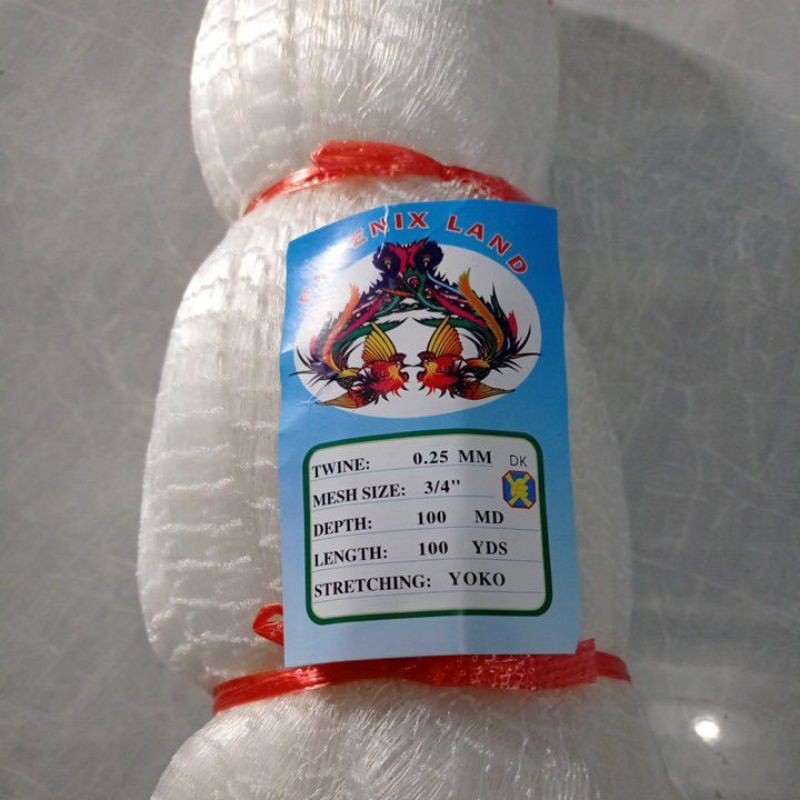 Jaring ikan bahan jala 0.25 3/4 inchi 100md/100yds jaring ikan bahan anco jaring ikan kecil pukat ik