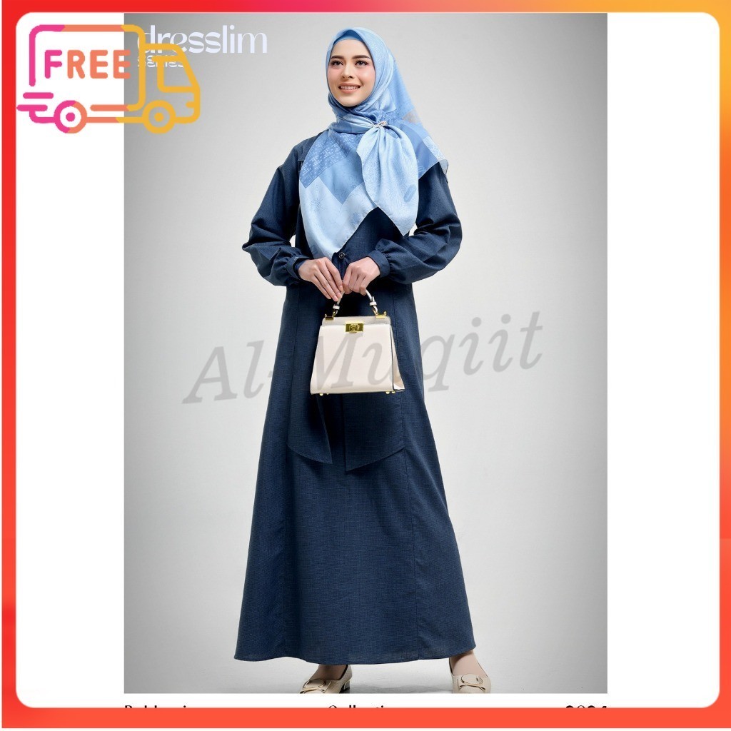 DISKON RABBANI ORI Gamis Dresslim Razeta Rabbani Lengan Panjang Al-Muqiit.Shop
