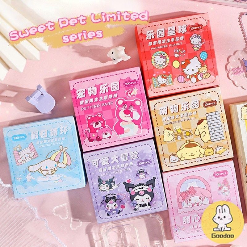

Stiker Sanrio PVC Siswa Anak Stiker Kartun Lucu Kreatif Tahan Air - GOOD
