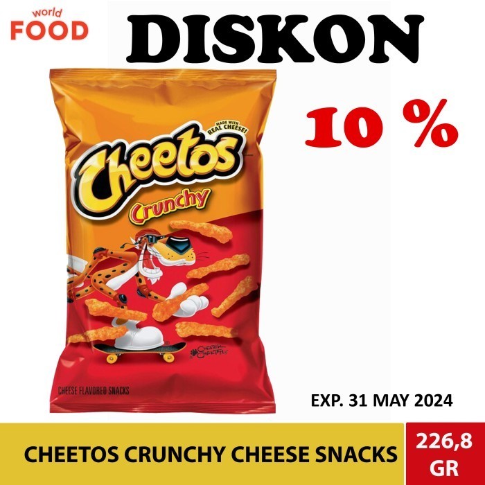 

AZT CHEETOS CRUNCHY CHEESE SNACKS