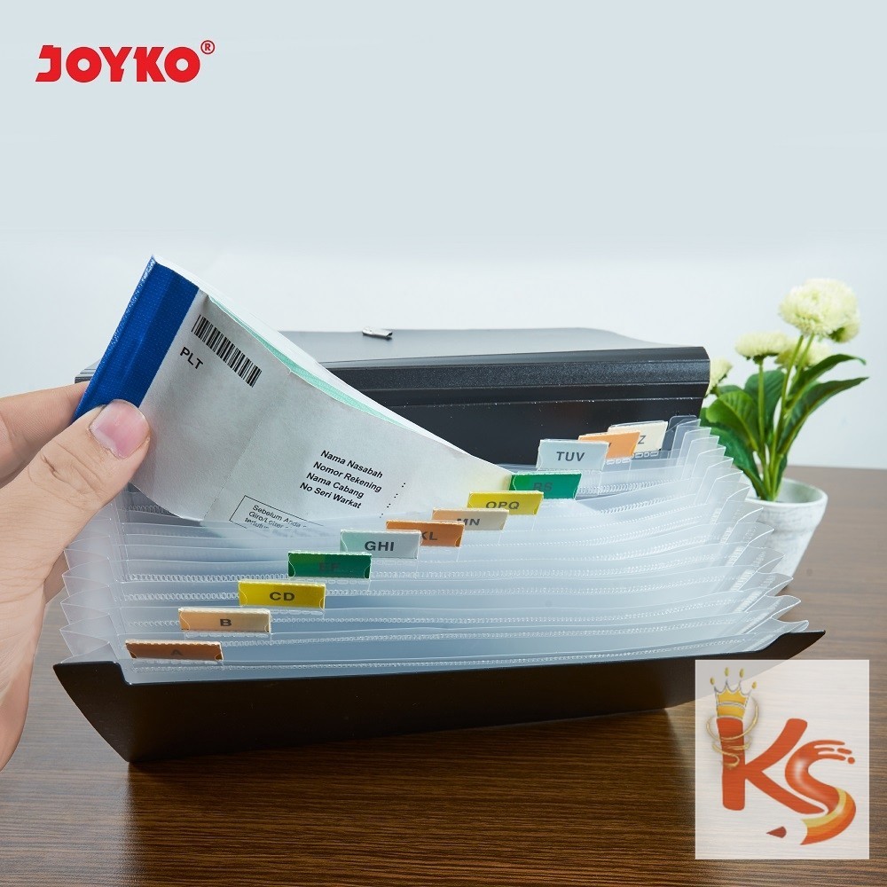 

(KS) Dompet Pintar / Expanding File / Map Harmonika Ukuran GIRO 13 Pocket 25cm x 14cm Joyko