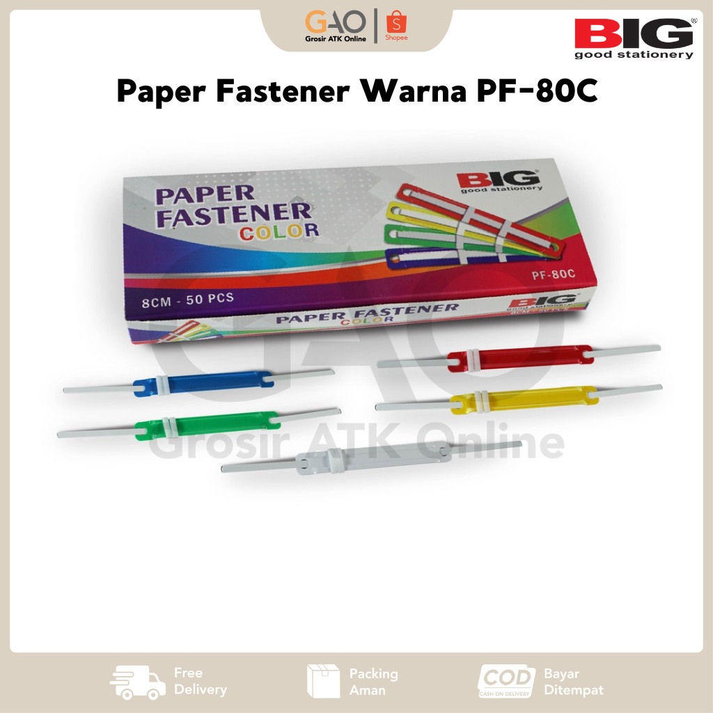 

Paper Fastener BIG Warna PF-80C