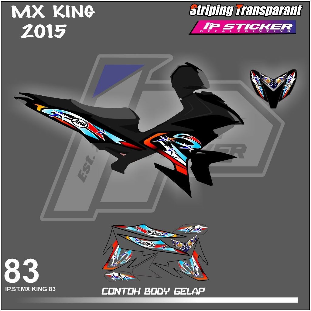 

MX KING 2015 (COD) STIKER STRIPING MOTOR YAMAHA MX KING 2015 - STIKER LIST SIMPLE DESAIN RACING HOLOGRAM DAN TRANSPARAN BISA COD IP.KODE-83 motorcicle