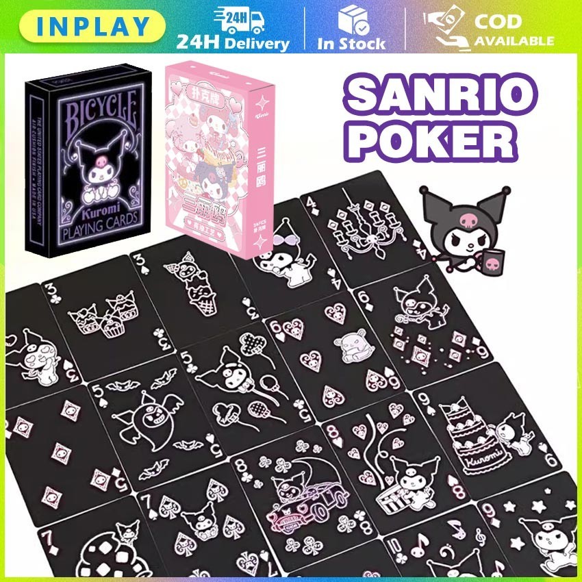 Kartu Remi Poker Kuromi / Kartu Poker Sanrio / Karakter Imut Lucu Keren