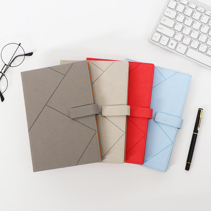

Hardcover Pu Leather Custom Printing A6 Notebook Buckle Business Office Work Notebook