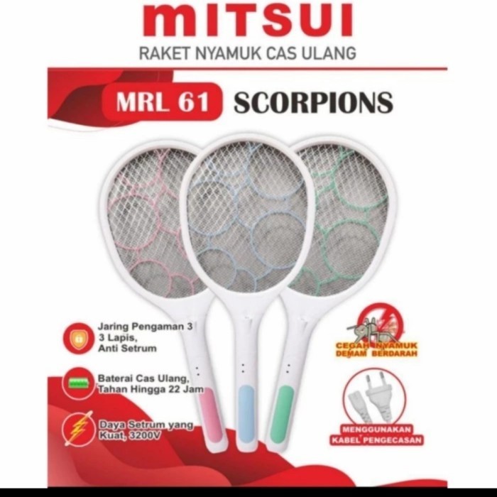 reket nyamuk mitsui mrl 61 scorpions cas ulang