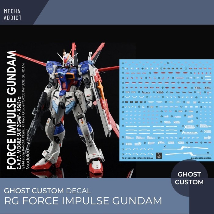 Water Slide Decal RG Gundam Force Impulse by Ghost Decal
