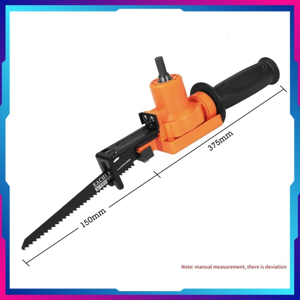 Adaptor Bor Reciprocating Jigsaw Potong Kayu Besi Gergaji Konverter