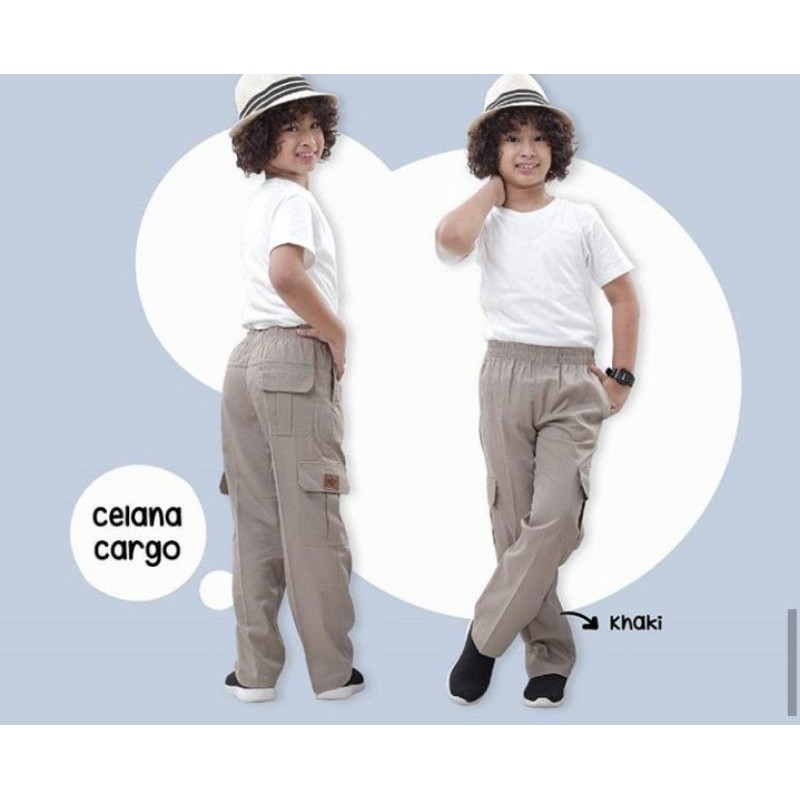 Celana Anak Cargo Panjang Laki laki American Drill Usia 8 - 25 Tahun Surabaya  by Mueeza Kidz