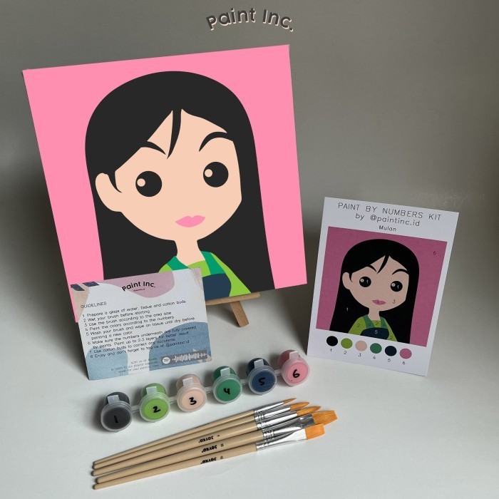 

Paint by Numbers Kit: Princess Series | Paint Inc. ID| Hampers | DIY - 4. Belle, Tanpa Kuas