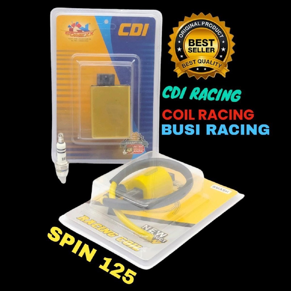 PAKET UPGRADE CDI RACING SPIN 125 SKYWAVE SKYDRIVE CDI KOIL BUSI RACING